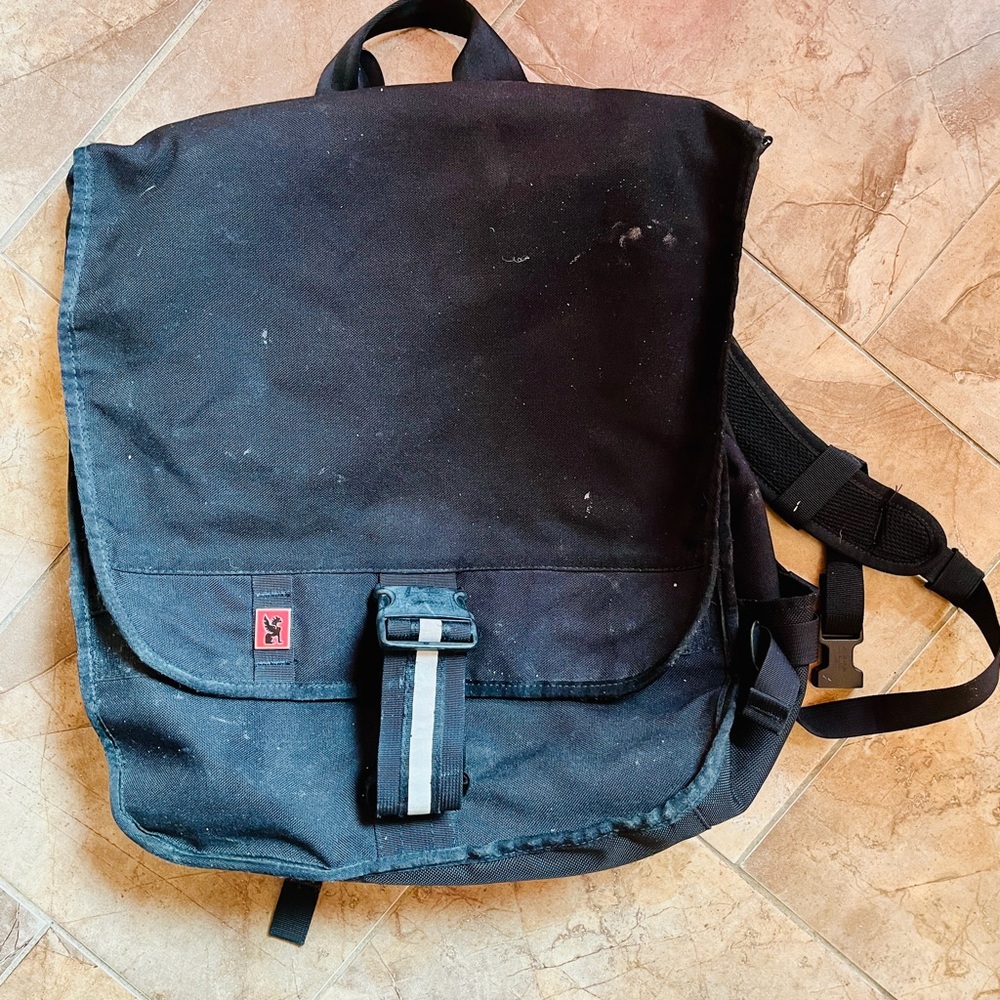 Chrome Industries Sturdy Stylish Black Backpack in good used condition